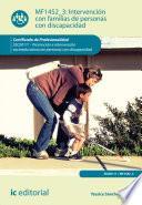 libro Intervención Con Familias De Personas Con Discapacidad. Ssce0111