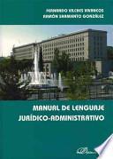 libro Manual De Lenguaje Jurídico Administrativo