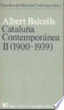 libro Cataluña Contemporánea. 2, 1900   1939