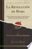 libro La Revolución De Roma
