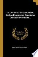 libro Lo Que Son Y Lo Que Deben Ser Las Posesiones Españolas Del Golfo De Guinea...
