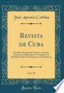 libro Revista De Cuba, Vol. 11