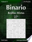 libro Binario Rejillas Mixtas   Medio   Volumen 3   276 Puzzles