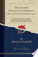 libro Diccionario Filológico Comparado De La Lengua Castellana