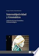 libro Intersubjetividad Y Gramática