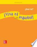 libro ¡viva El Español!: ¿qué Tal?, Workbook