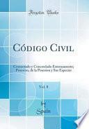 libro Código Civil, Vol. 8