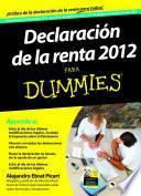 libro Declaración De La Renta 2012 Para Dummies