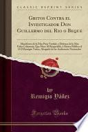 libro Gritos Contra El Investigador Don Guillermo Del Rio O Beque
