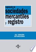 libro Legislación De Sociedades Mercantiles Y Registro