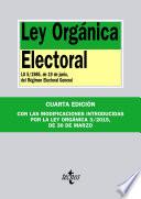 libro Ley Orgánica Electoral