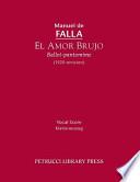 libro El Amor Brujo (1920 Revision)