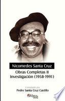 libro Nicomedes Santa Cruz. Obras Completas Ii. Investigacion (1958 1991)