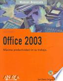 libro Manual Avanzado De Microsoft Office 2003