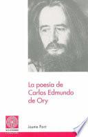 libro La Poesía De Carlos Edmundo De Ory