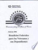 libro Beneficios Federales Para Los Veteranos Y Sus Dependientes 2006