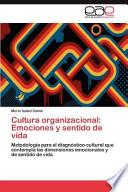 libro Cultura Organizacional: Emociones Y Sentido De Vida