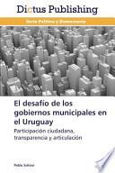libro El Desafío De Los Gobiernos Municipales En El Uruguay