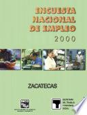 libro Encuesta Nacional De Empleo 2000. Zacatecas