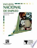 libro Encuesta Nacional De Empleo. Quintana Roo. 1996