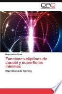 libro Funciones Elípticas De Jacobi Y Superficies Mínimas