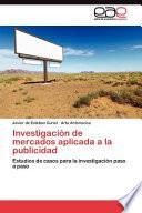 libro Investigación De Mercados Aplicada A La Publicidad