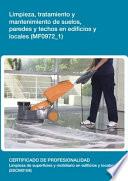 libro Mf0972_1   Limpieza, Tratamiento Y Mantenimiento De Suelos, Paredes Y Techos En Edificios Y Locales