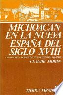 libro Michoacán En La Nueva España Del Siglo Xviii