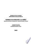 libro Normas De Atención A La Niñez