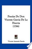 libro Poesias De Don Vicente Garcia De La Huerta (1786)