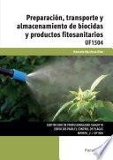 libro Uf1504   Preparación, Transporte Y Almacenamiento De Biocidas Y Productos Fitosanitarios