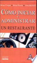 libro Cómo Iniciar Y Administrar Un Restaurante
